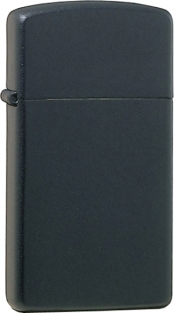 Zippo slim black mat inclusief graveren